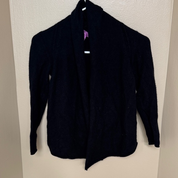 Aqua Other - Girl’s Black Open Front Cashmere Sweater Aqua Bloomingdale’s M good condition
